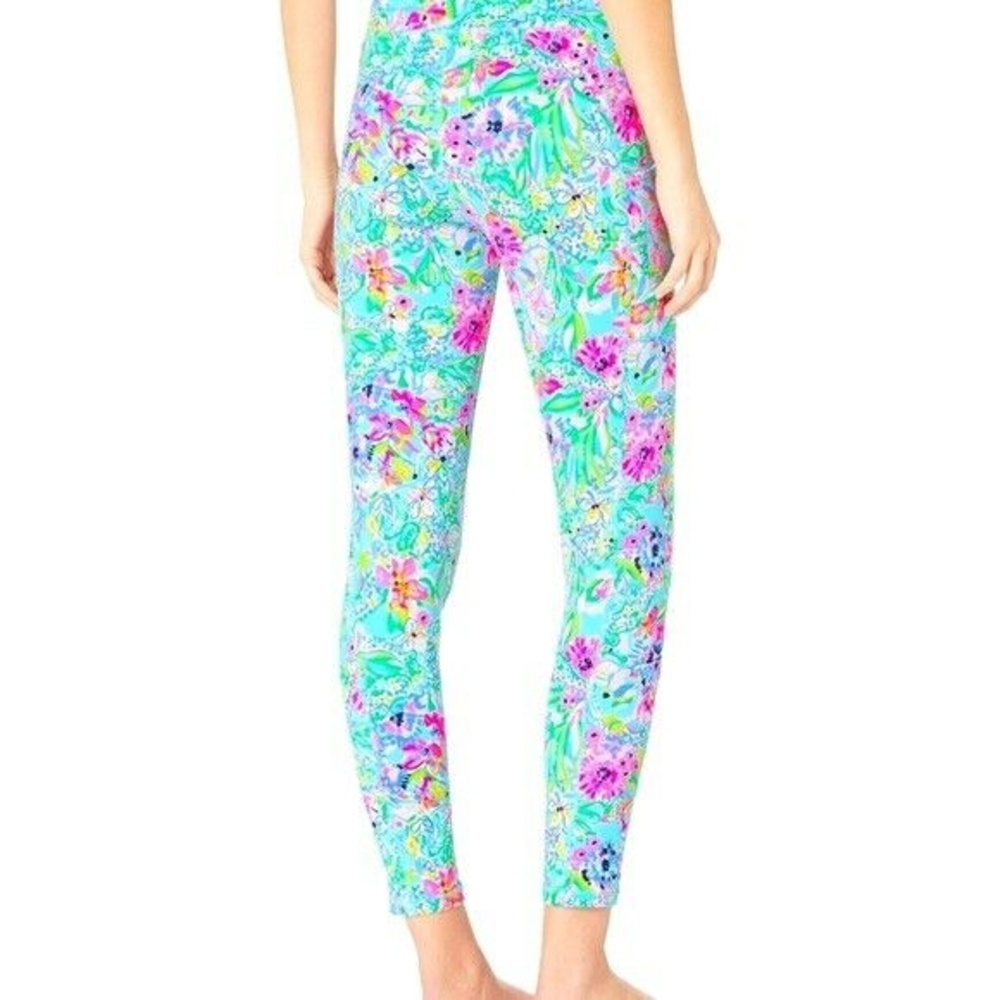 UPF 50+ Lilly Pulitzer Weekender High Rise Leggings Blue XXS